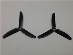Gemfan 5040 Tri-blade Black Nylon Glass Fiber Multirotor Prop Pair (CW/CCW)