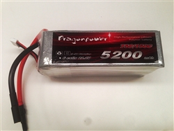DragonPower 6S 75C 5200mah A Grade lipo battery