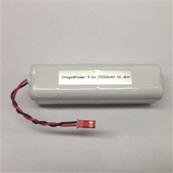 DragonPower 9.6v 2500mAh Ni-MH Transmitter pack with JST Connector