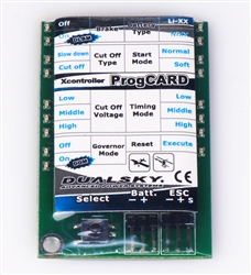 DualSky ProgCARD, programming card for all V2 Xcontrollers