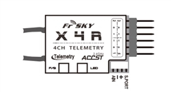 FrSky X4R  4 channel Telemetry Receiver