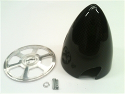 Carbon Fiber Spinner 3.5inch/89mm Aluminium Backplate