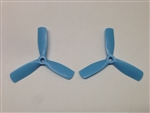 DragonRC -  Gemfan Bullnose Tri-blade 4045 Frey Blue Nylon Glass Fiber Multirotor Prop Pair (CW/CCW)