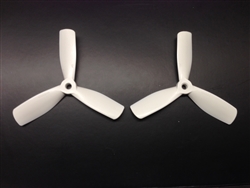 DragonRC -  Gemfan Bullnose Tri-blade 4045 White Nylon Glass Fiber Multirotor Prop Pair (CW/CCW)