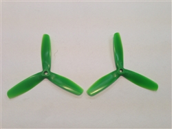 DragonRC -  Gemfan Bullnose Tri-blade 5045 Green Nylon Glass Fiber Multirotor Prop Pair (CW/CCW)