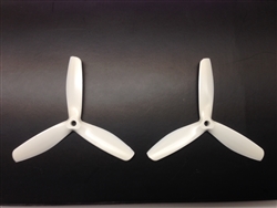 DragonRC -  Gemfan Bullnose Tri-blade 5050 White Nylon Glass Fiber Multirotor Prop Pair (CW/CCW)