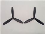 DragonRC -  Gemfan Bullnose Tri-blade 6040 Black ABS Multirotor Prop Pair (CW/CCW)