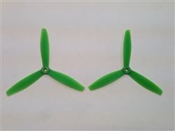 DragonRC -  Gemfan Bullnose Tri-blade 6040 Green Nylon Glass Fiber Multirotor Prop Pair (CW/CCW)