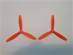 DragonRC -  Gemfan Bullnose Tri-blade 6040 Orange ABS Multirotor Prop Pair (CW/CCW)