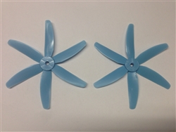 DragonRC -  Gemfan 6 blade 5040 Frey Blue Nylon Glass Fiber Multirotor Prop Pair (CW/CCW)