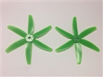 DragonRC -  Gemfan 6 blade 5040 Green Nylon Glass Fiber Multirotor Prop Pair (CW/CCW)