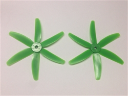 DragonRC -  Gemfan 6 blade 5040 Green Nylon Glass Fiber Multirotor Prop Pair (CW/CCW)