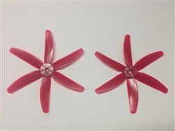 DragonRC -  Gemfan 6 blade 5040 Red Nylon Glass Fiber Multirotor Prop Pair (CW/CCW)