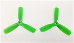 DragonRC -  Gemfan  Tri-blade 4045 Green Nylon Glass Fiber Multirotor Prop Pair (CW/CCW)