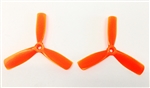 DragonRC -  Gemfan Tri-blade 4045 Orange Nylon Glass Fiber Multirotor Prop Pair (CW/CCW)