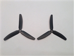 DragonRC -  Gemfan Tri-blade 5030 Black ABS Plastic Multirotor Prop Pair (CW/CCW)