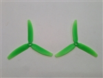 DragonRC -  Gemfan Tri-blade 5030 Green ABS Plastic Multirotor Prop Pair (CW/CCW)