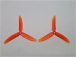 DragonRC -  Gemfan Tri-blade 5030 Orange ABS Plastic Multirotor Prop Pair (CW/CCW)