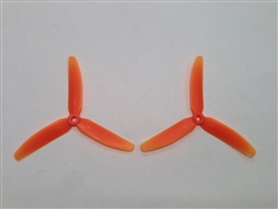 DragonRC -  Gemfan Tri-blade 5030 Orange ABS Plastic Multirotor Prop Pair (CW/CCW)