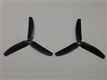 DragonRC -  Gemfan Tri-blade 5040 Black Nylon Glass Fiber Multirotor Prop Pair (CW/CCW)