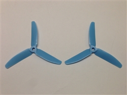 DragonRC -  Gemfan Tri-blade 5040 Frey Blue Nylon Glass Fiber Multirotor Prop Pair (CW/CCW)