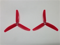 DragonRC -  Gemfan Tri-blade 5040 Red Nylon Glass Fiber Multirotor Prop Pair (CW/CCW)