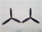 DragonRC -  Gemfan Tri-blade 5045 Black ABS Plastic Multirotor Prop Pair (CW/CCW)