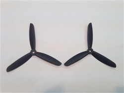 DragonRC -  Gemfan Tri-blade 5045 Black ABS Plastic Multirotor Prop Pair (CW/CCW)