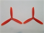 DragonRC -  Gemfan Tri-blade 5045 Orange ABS Plastic Multirotor Prop Pair (CW/CCW)