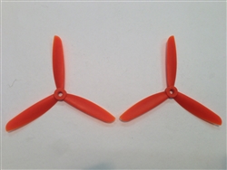 DragonRC -  Gemfan Tri-blade 5045 Orange ABS Plastic Multirotor Prop Pair (CW/CCW)