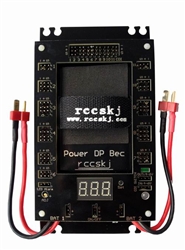 RCCSKJ 3102 Dual Power Distribution Board, 30A BEC, 12 Channels and Real time Display