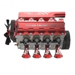 Toyan Miniature Nitro Model Engine FS-L400, Four-cylinder Four-stroke Water Cool